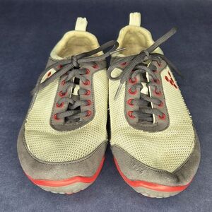 Vivo Barefoot Women's Athletic Sneakers in Beige, Gray and Red